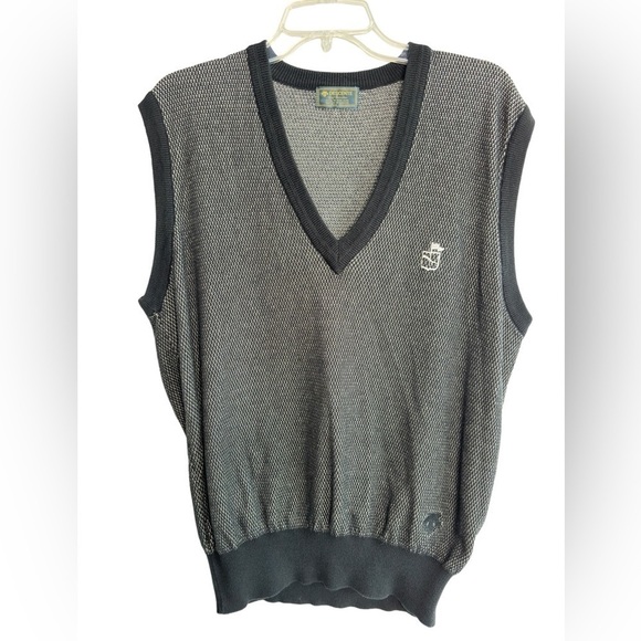 VTG Descente Golf  100% Cotton Gray & Black Sweater Vest
Kurt Cobain Mr Rodgers - Picture 1 of 10